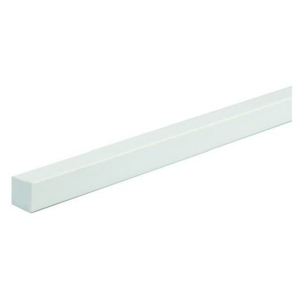 PVC квадратен профил 100x1,5x1,5см бял