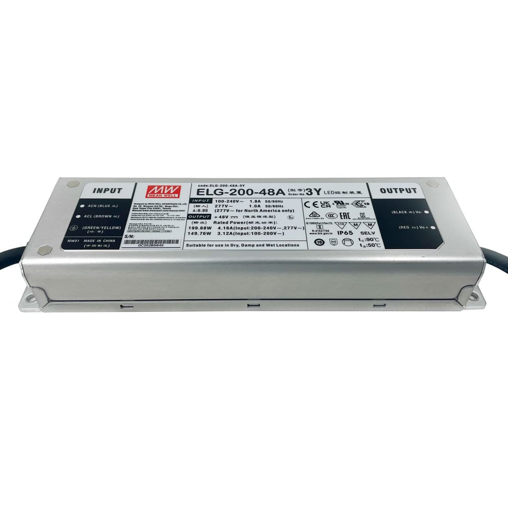 LED драйвър Lightex Mean Well 200W 48V 0-4.16A IP67