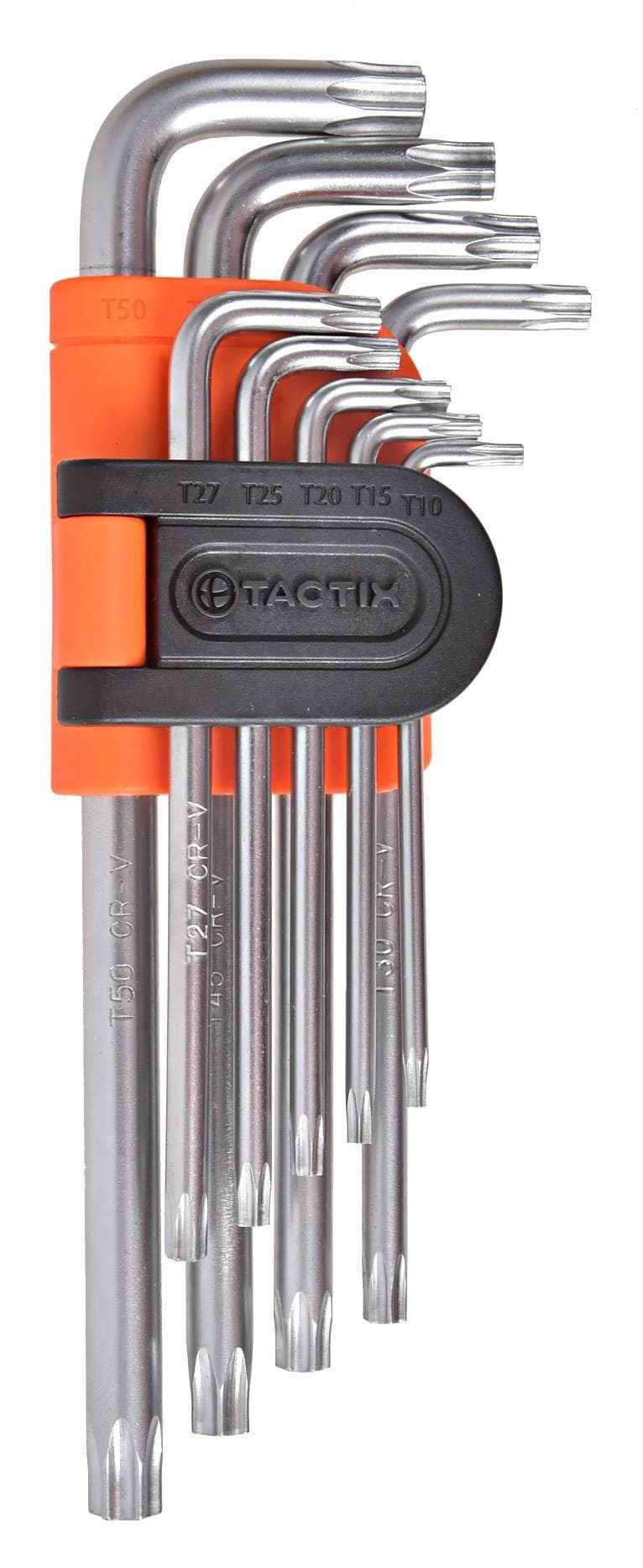 Комплект шестограми Tactix Torx CR-V 1,5-10мм 9 броя