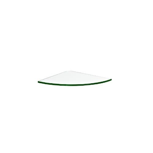 Ъглов стъклен рафт Dolle Glassline 250x250x8 мм прозрачен