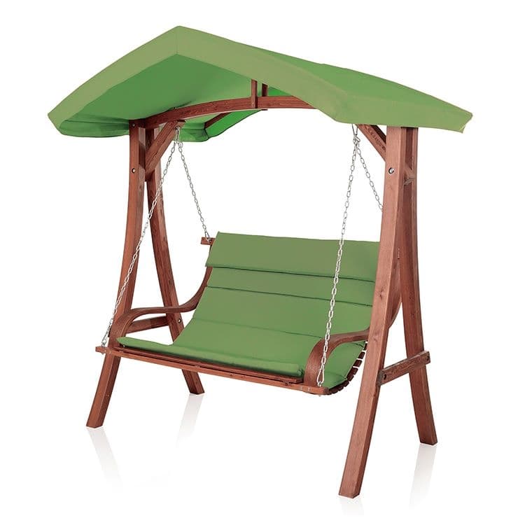 Дървена люлка My Garden Greenleaf MT044009 / 190х130х192см green