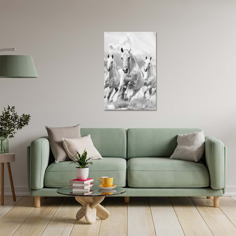 Картина Premium Canvas Коне 60x90см
