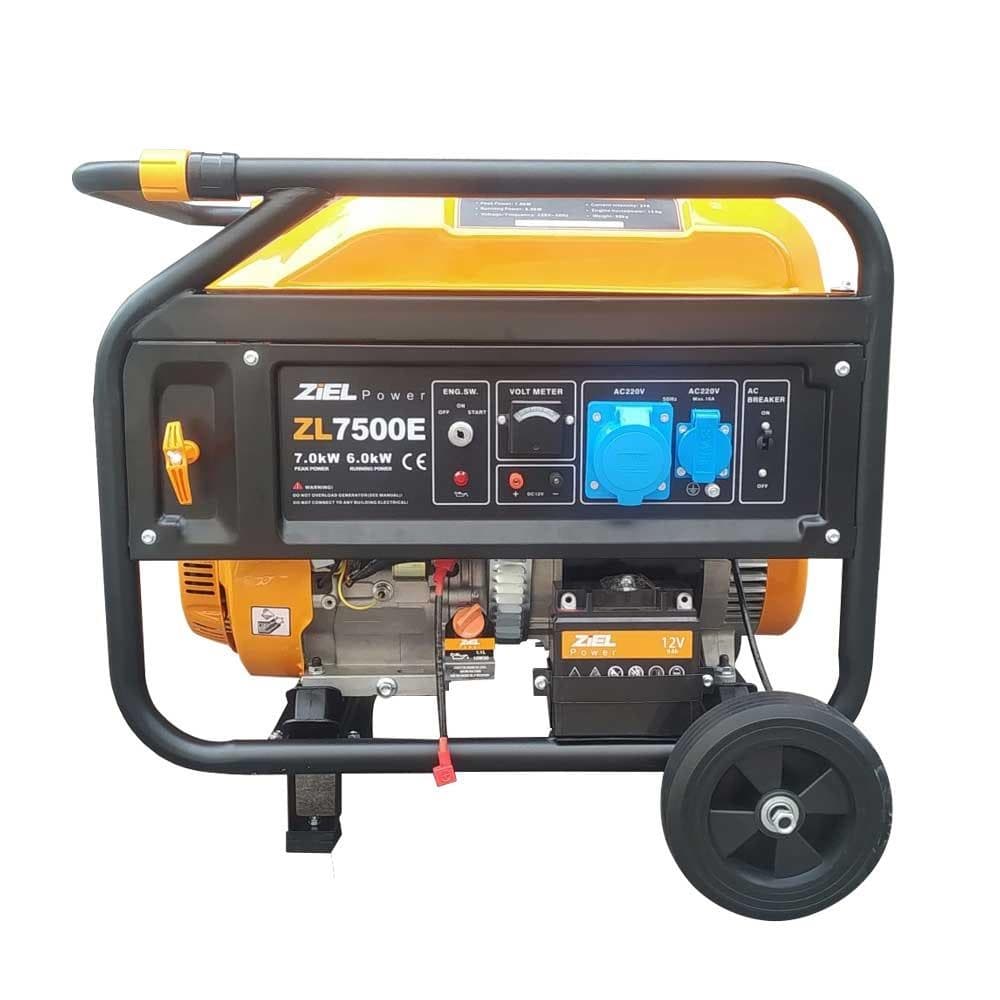 Бензинов генератор Ziel ZL7500E 6kW / 7kW