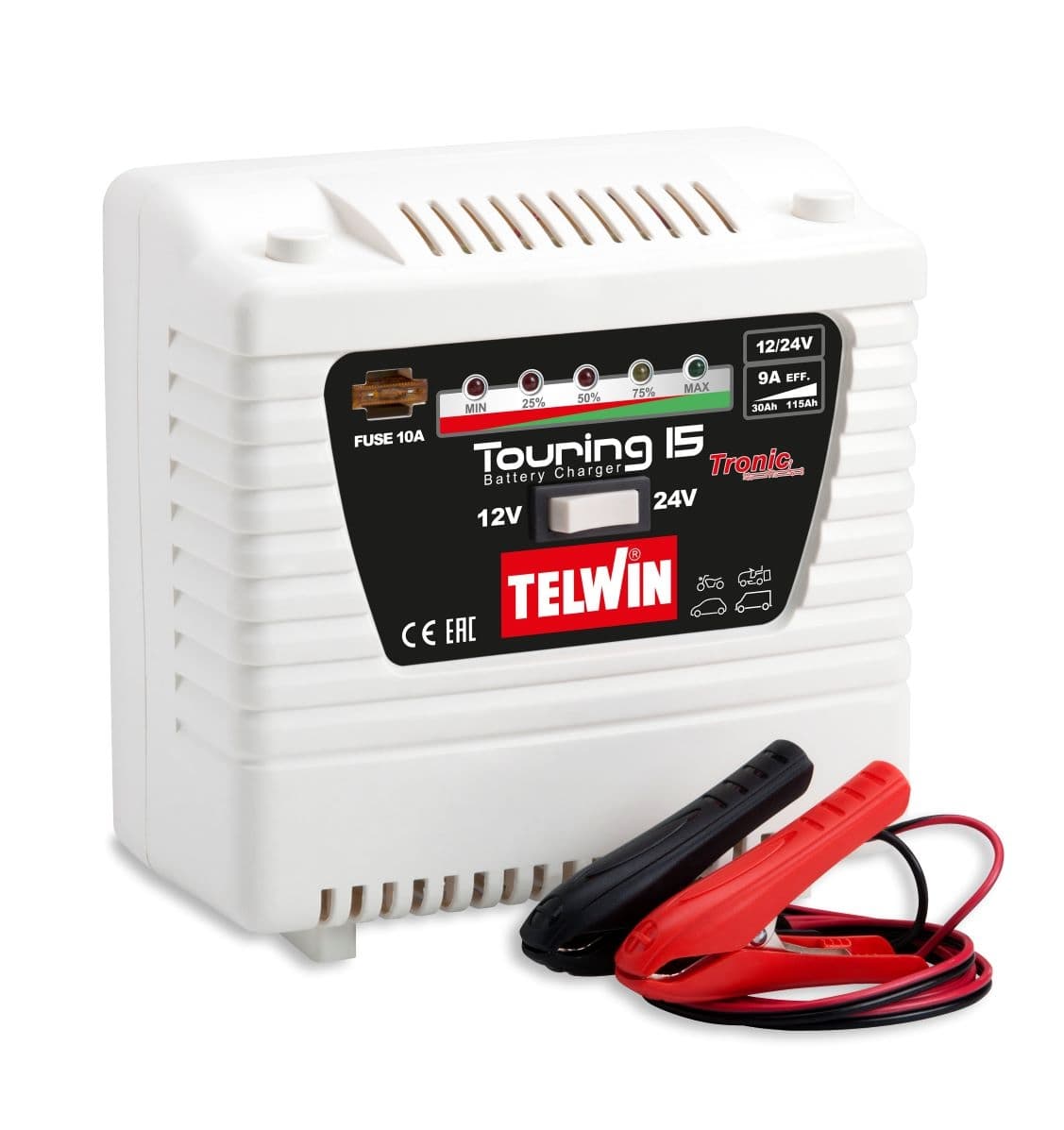 Зарядно устройство за акумулатор Telwin Touring 15 TN807592 / 12-24V 9-4,5A