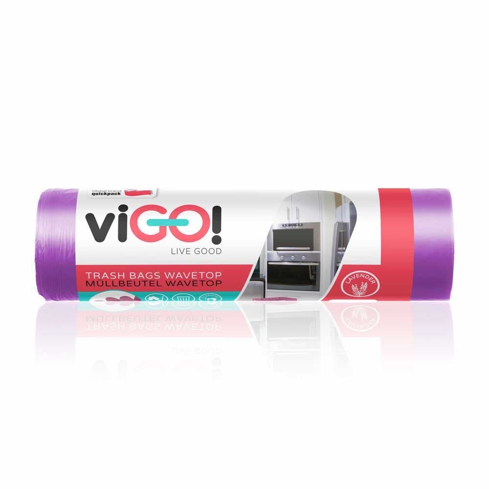 Ароматизирана торба за смет с връзки Vigo Standard Lavender 35л 26 боря