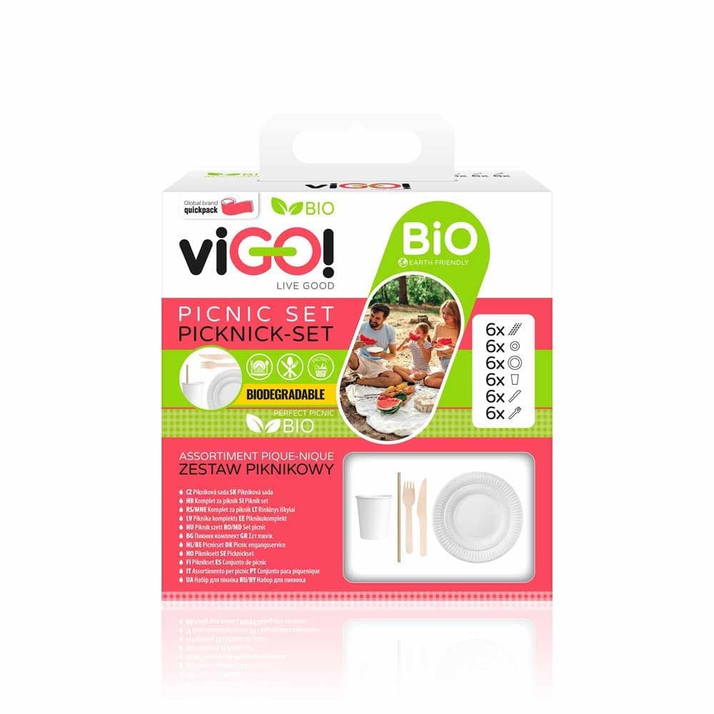 Пикник комплект МИКС Vigo Bio 36 броя