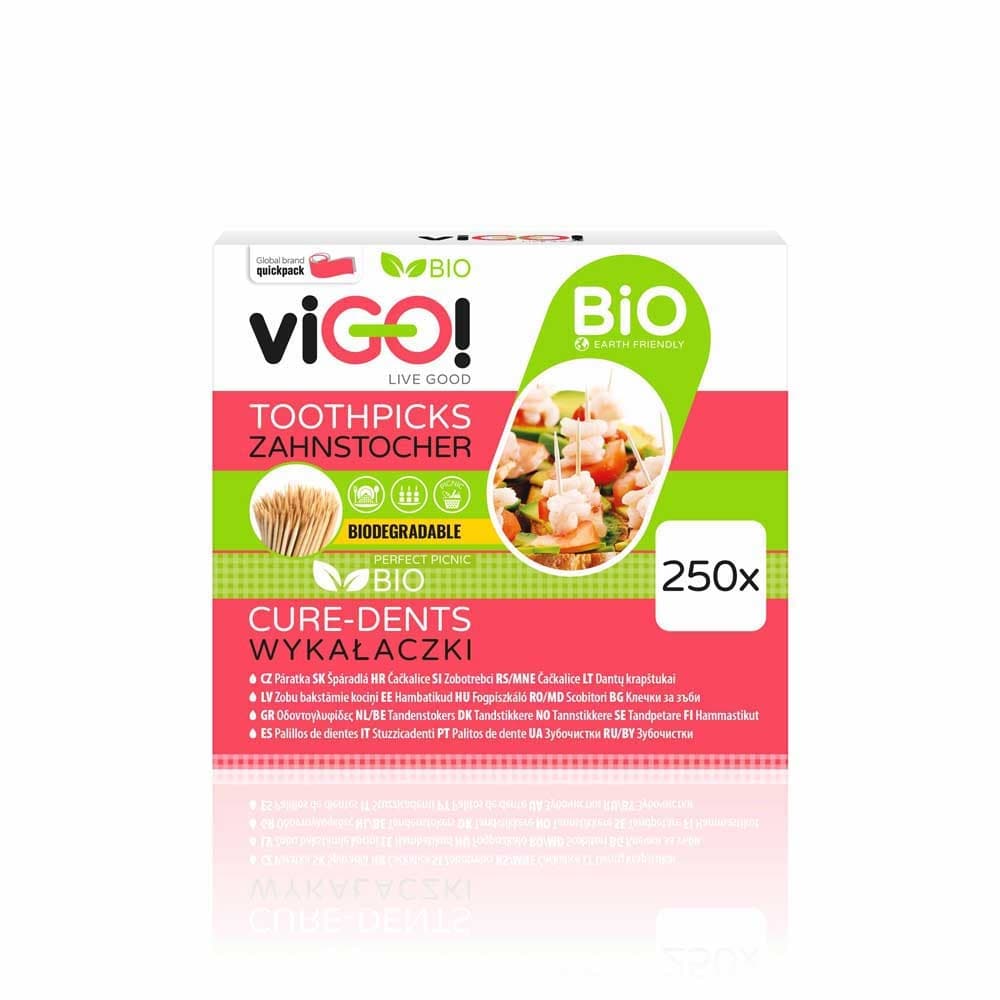 Клечки за зъби Vigo BIO 6,5см 250 броя