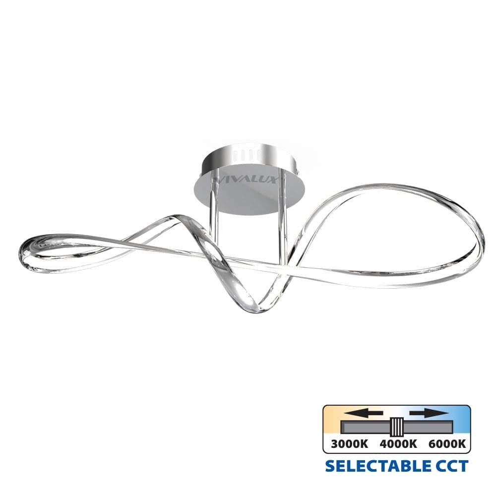 Осветително тяло Vivalux Eternity LED CH CCT 36W 3000K-4000K-6000K
