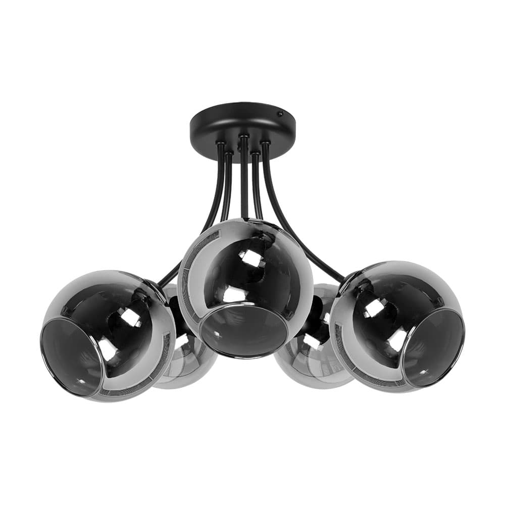 Полилей Lightstyle Лаго 1910-E-PVD-FU / 5xE27 черен