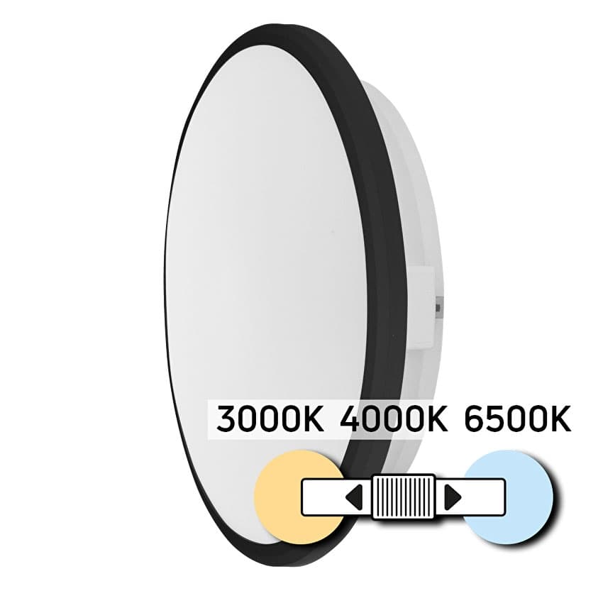LED плафониера Ultralux кръг CCT 24W IP54 влагоустойчива 