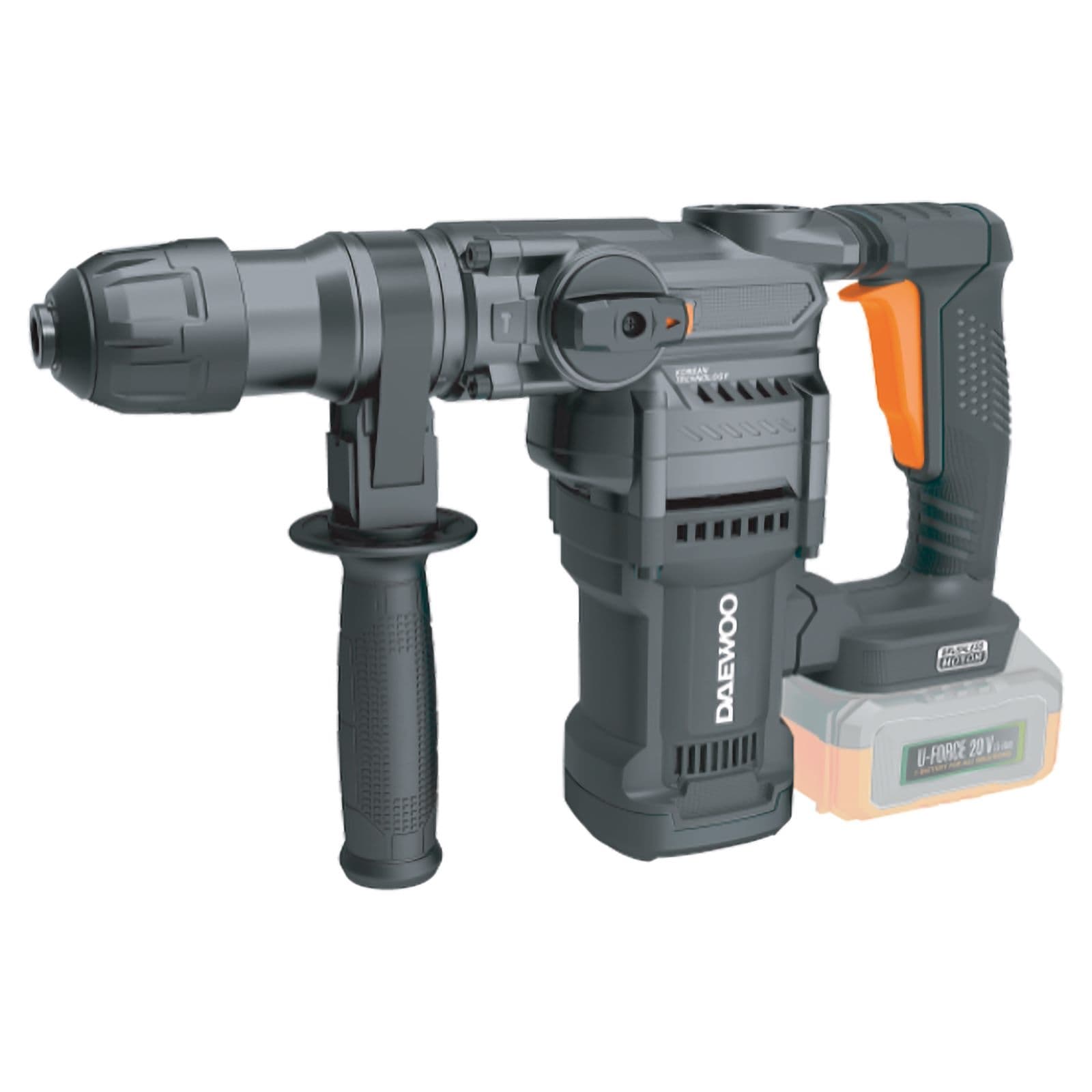 Акумулаторен безчетков перфоратор Daewoo Dalrhbl20-45 Uni-Bat 20V без батерия и зарядно