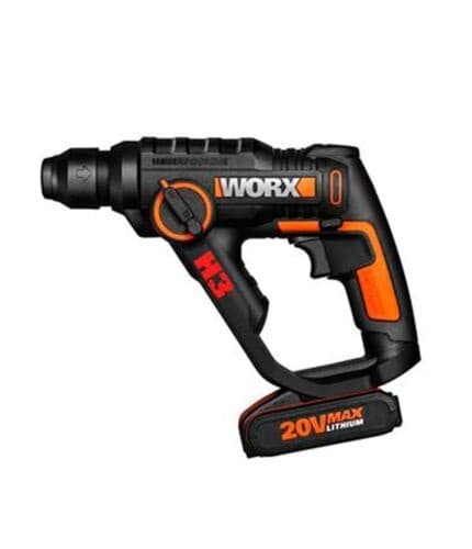 Акумулаторен перфоратор Worx WX390 / 20V 2Ah Li-Ion + батерия и зарядно