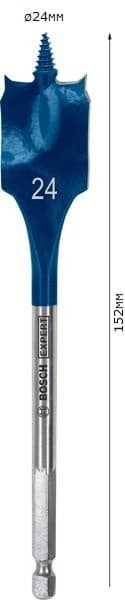 Плоско фрезово свредло за дърво Bosch Expert Self Cut Speed ø24х152мм