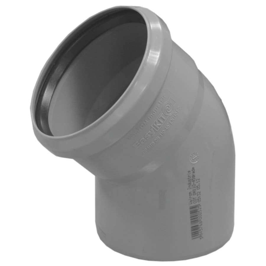 Полипропиленово коляно Valrom EasyKit ø110х45°