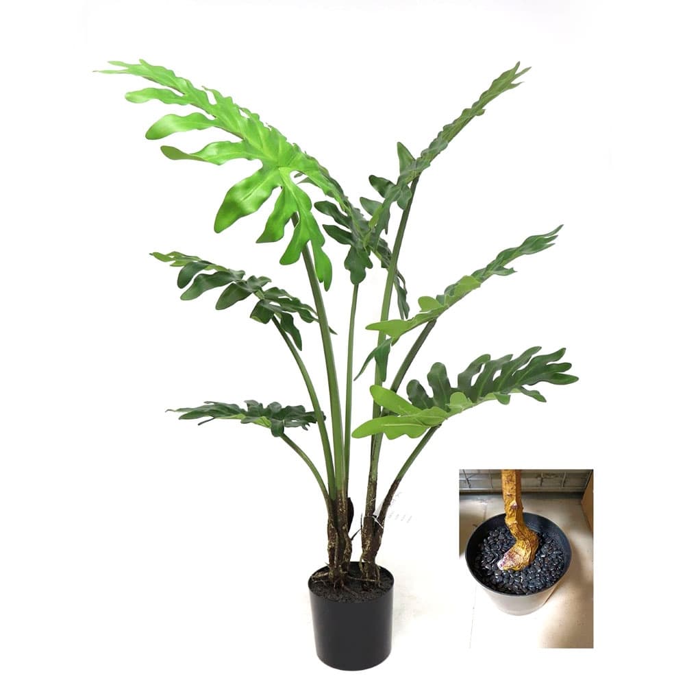 Изкуствено цвете в пластмасова саксия My Garden Philodendron selloum зелено