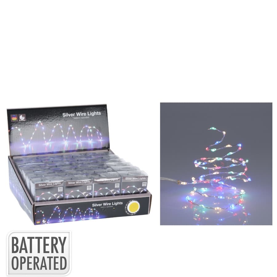 Коледни лампички Silverwire 66 LED цветни