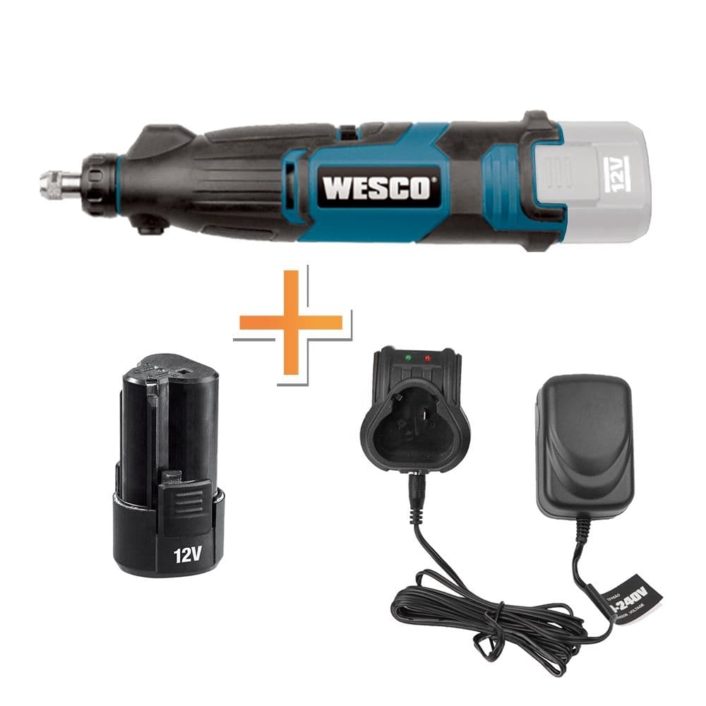 Комплект акумулаторен шлайф Wesco WS2539.9 + батерия и зарядно