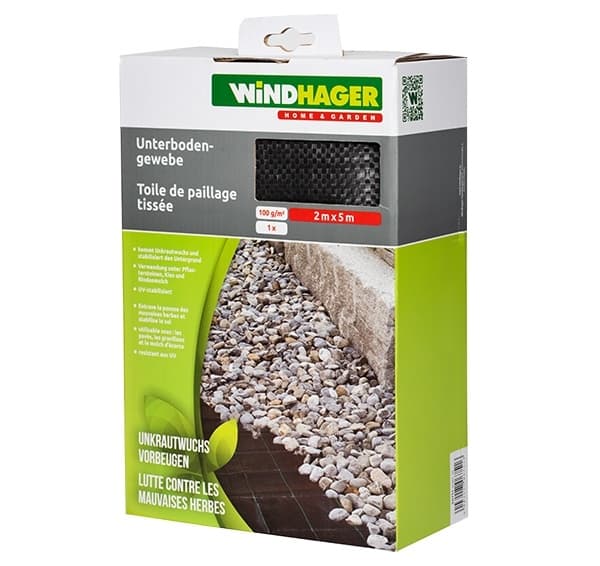 Покривало срещу плевели Windhager 100 г/кв.м ширина 2м 5м