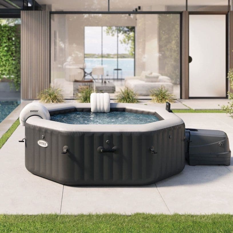 Надуваемо джакузи Intex PureSpa Jet and Bubble Deluxe Octagon 28462 ø218x71см