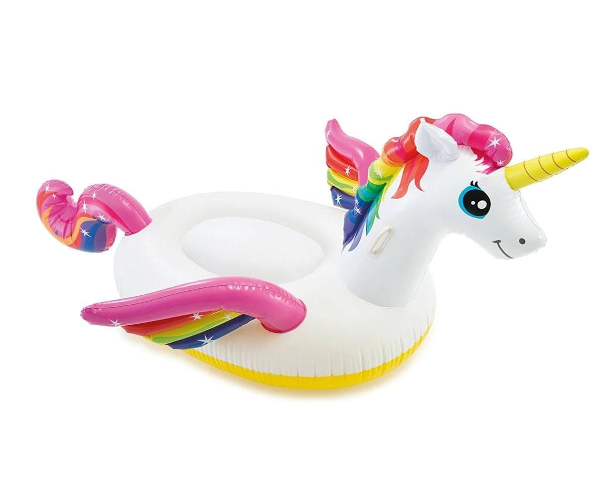 Надуваем еднорог Intex 57561NP Unicorn ride-on