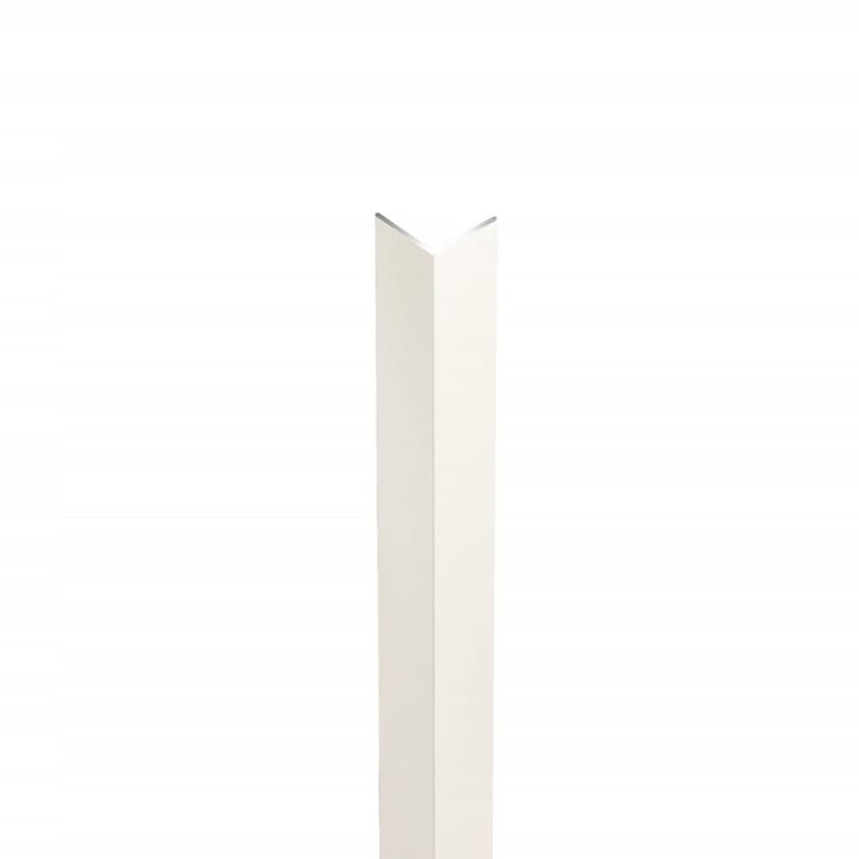 PVC ъглов профил 200x2,5x2,5 см бял