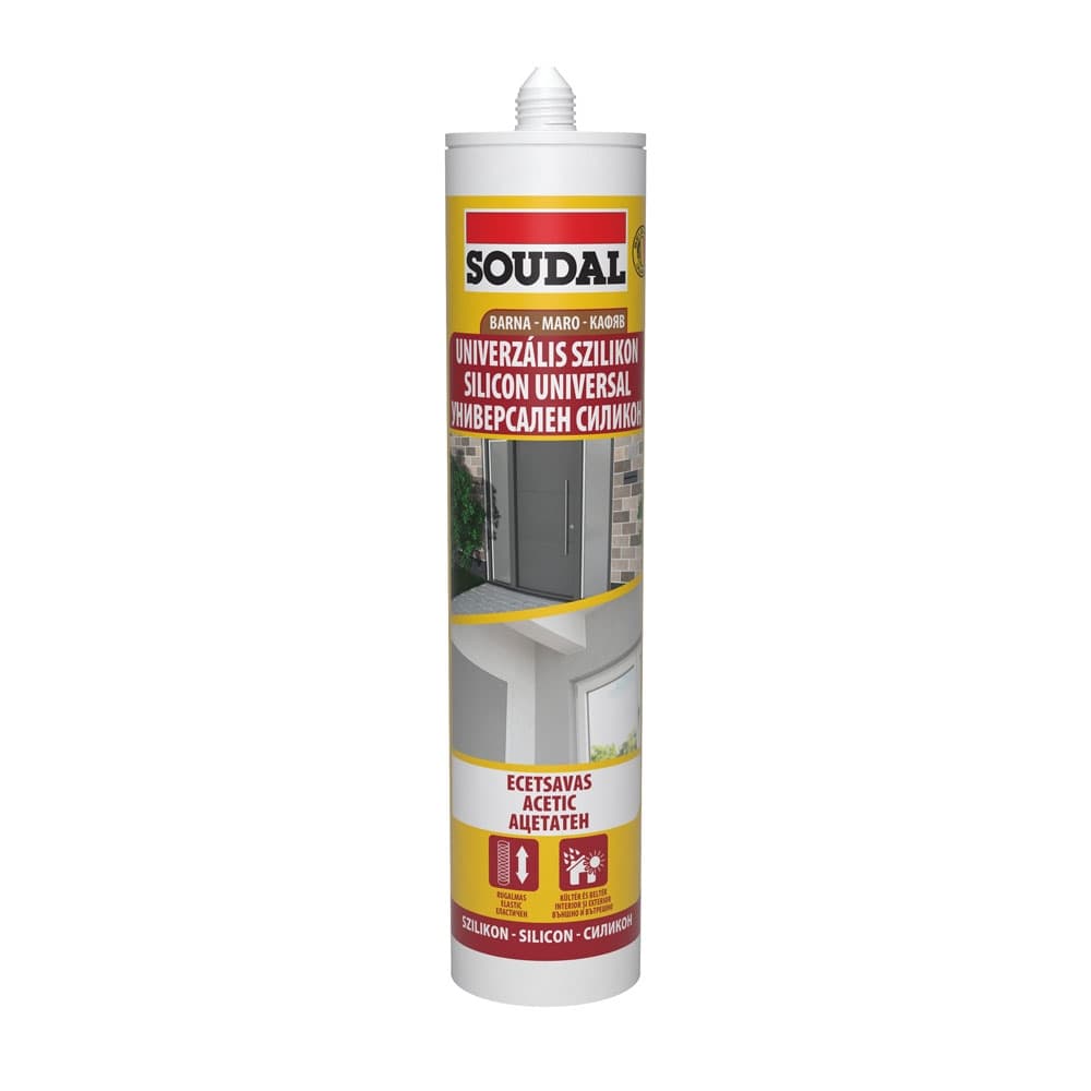 Универсален силикон Soudal кафяв 280мл