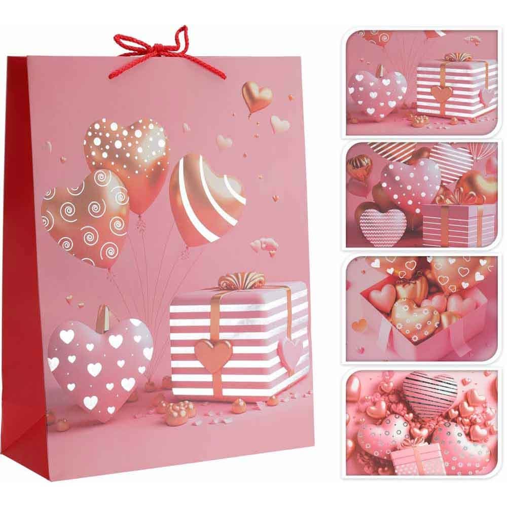Подаръчна торбичка Heart 23x18x10см