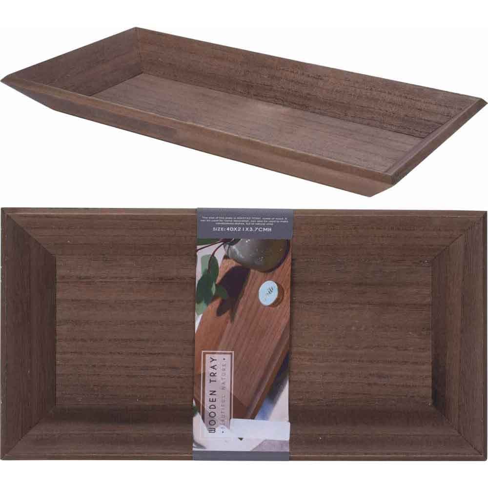 Поднос за сервиране Brown 40x20см