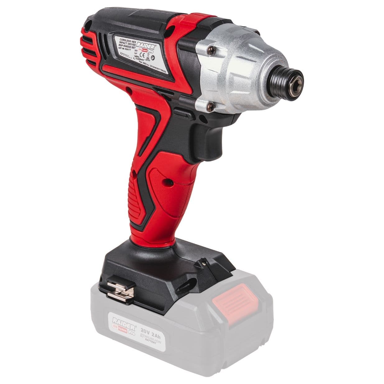 Ударен винтоверт Raider R20 RDP-KHID20 Solo Hex 1/4" 140Nm без батерия и зарядно