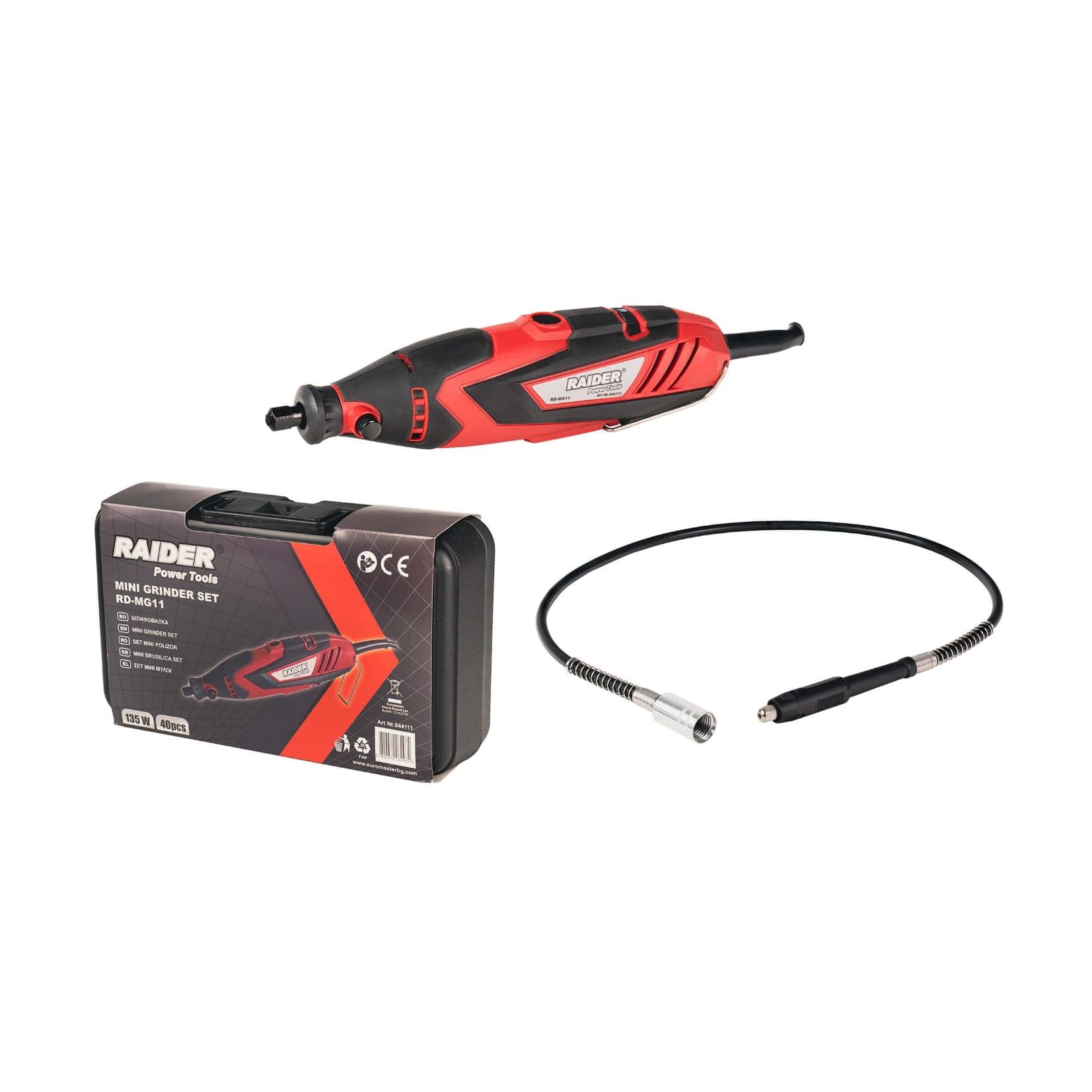 Мини шлифовалка Raider RD-MG11 / 135W с куфар
