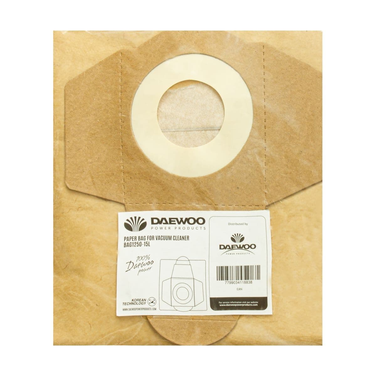 Хартиена торба за прахосмукачка Daewoo BAG1250-15L