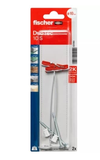 Комплект колянов дюбел Fischer DuoTec 10 S K NV 537263 / 2 броя
