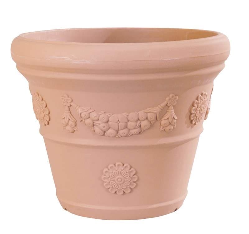 Кашпа Vaso Tondo Festonato 70х70х57см керемида