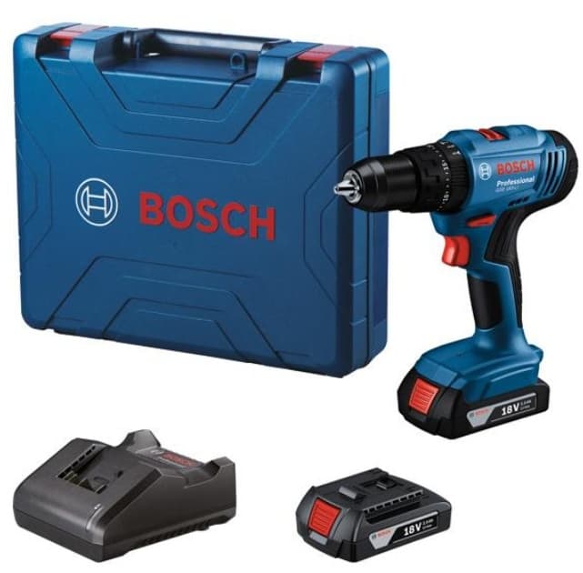 Акумулаторен ударен винтоверт Bosch GSB 183-LI с батерия и зарядно и куфар