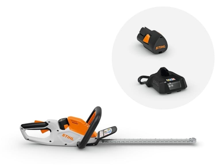 Акумулаторен храсторез за жив плет STIHL HSA 30 / 10V с батерия и зарядно