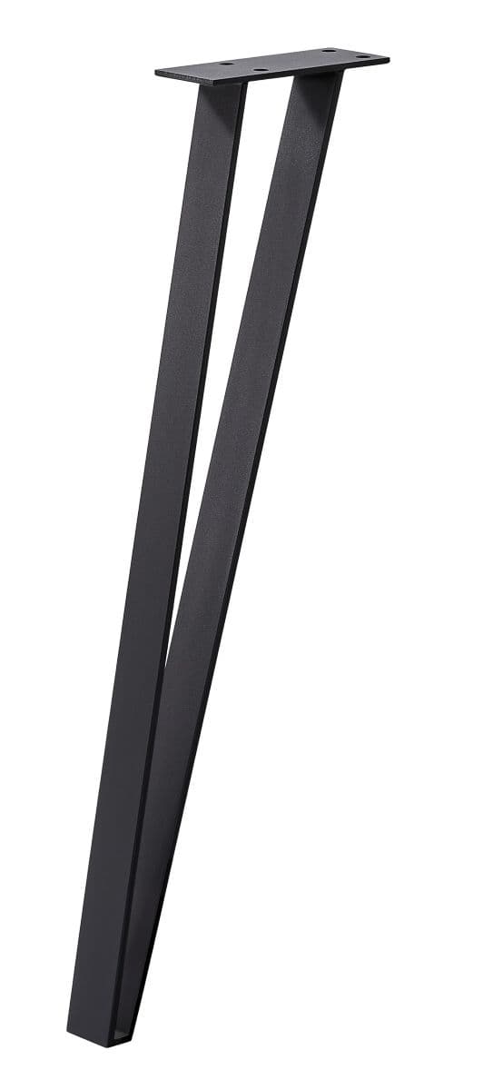 Комплект мебелни крака за маса Dolle Flat 720x180x70мм черно 2 броя