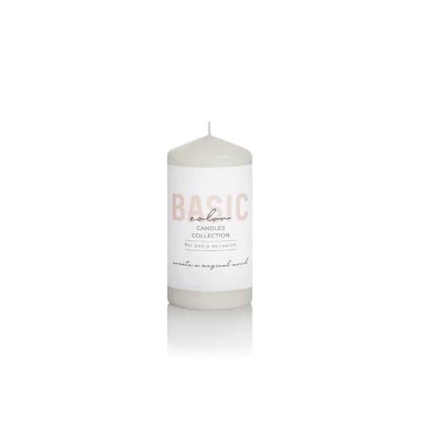 Свещ Bartek Candles Pillar 5x10см сива