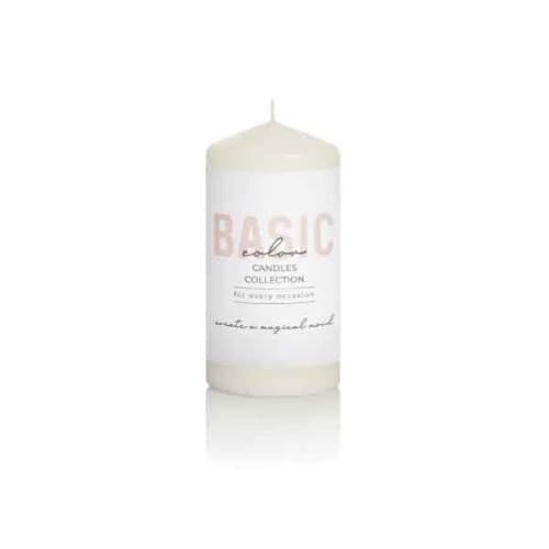 Свещ Bartek Candles Pillar 7x15см бяла