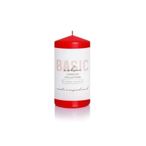 Свещ Bartek Candles Pillar 7x15см червена