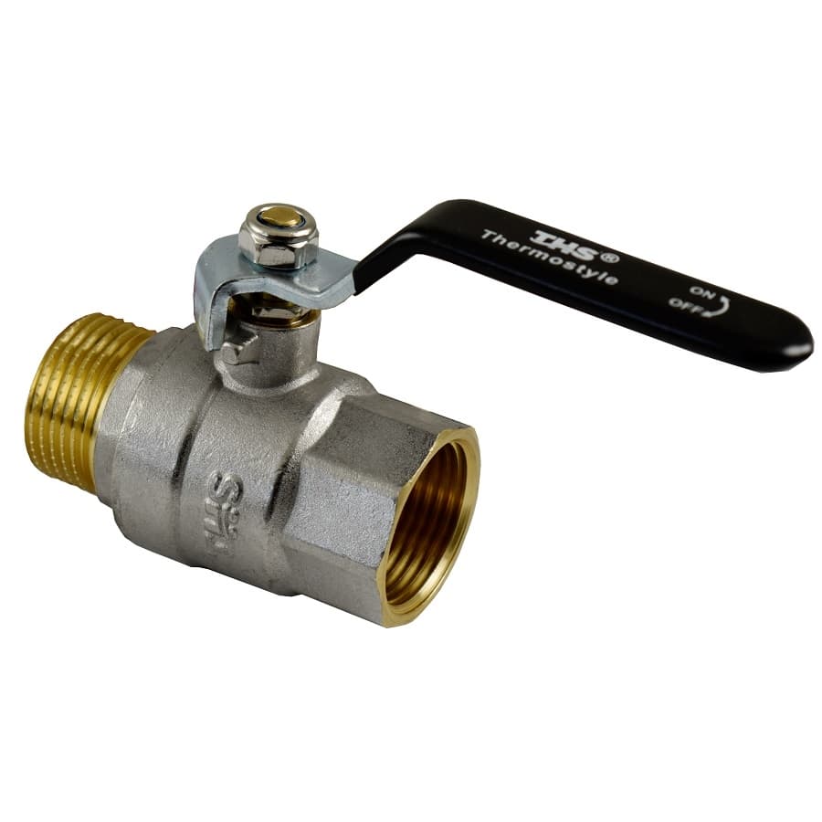 Сферичен кран THS Thermostyle PN40 пълен отвор 3/4'' МЖ 