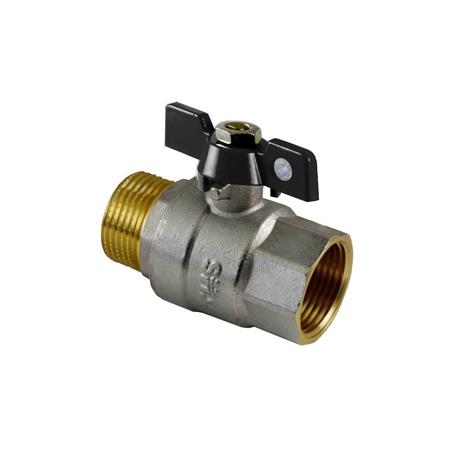Сферичен кран Т-ръкохватка THS Thermostyle PN40 пълен отвор 1'' МЖ 