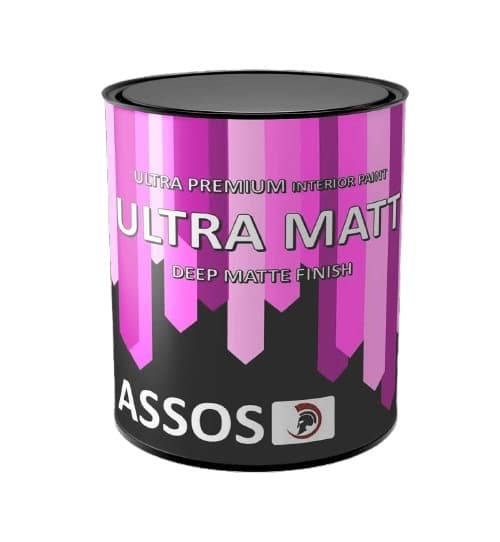 Супер миеща се интериорна боя Assos Ultra Matt 1л бяла