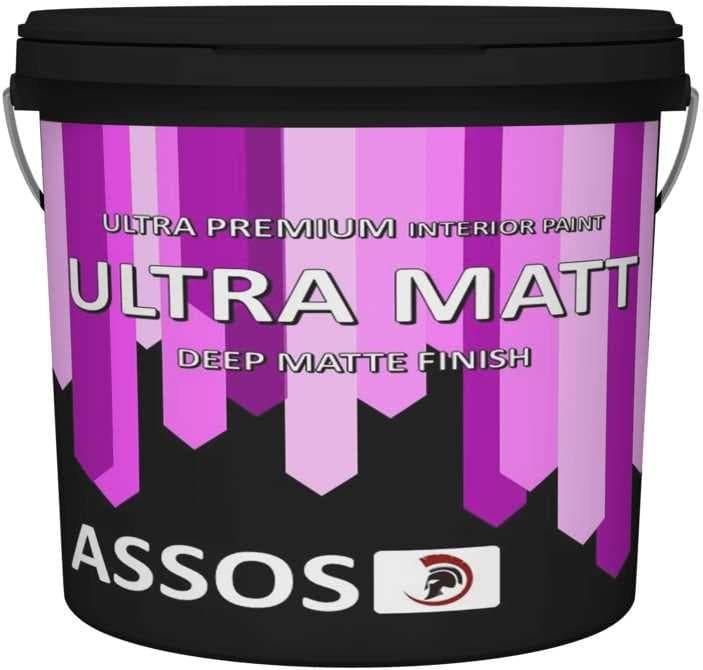 Супер миеща се интериорна боя Assos Ultra Matt 3л бяла