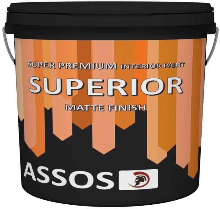 Супер миеща се интериорна боя Assos Superior 3л бяла