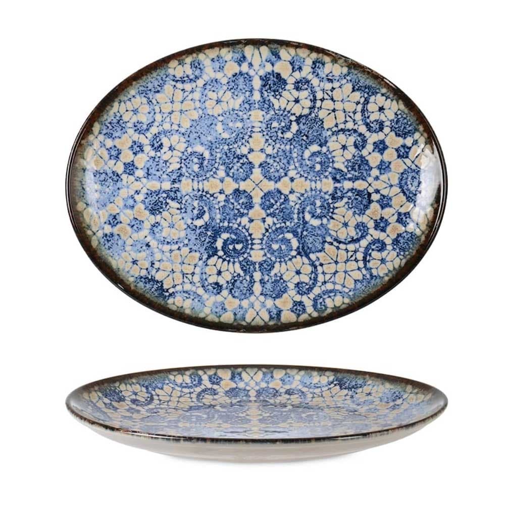 Чиния елипса Valencia Blue ELP31OKT 31см 