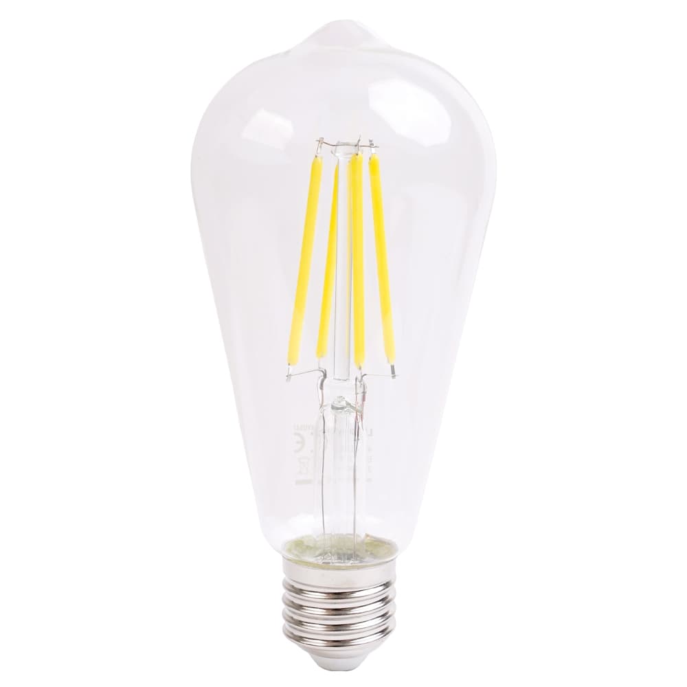 LED крушка Lightex ST64 филамент 7W E27 2700K