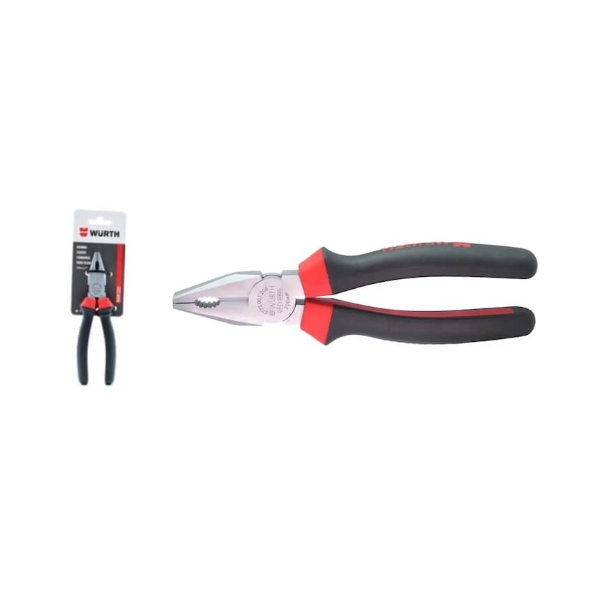 Комбинирани клещи Wurth Red Stripe 160мм