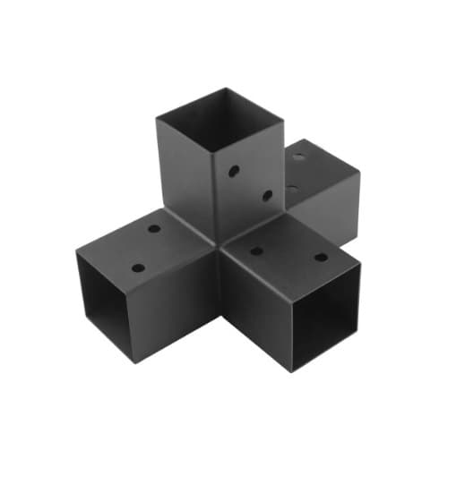 Конектор за пергола 100x100 X GPX 100 черен 102х206х306мм