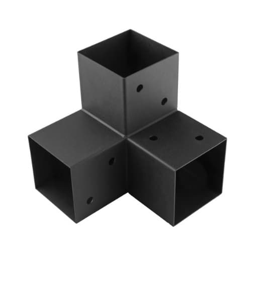 Конектор за пергола 120x120 Y GPY 120 черен 122х266х222мм