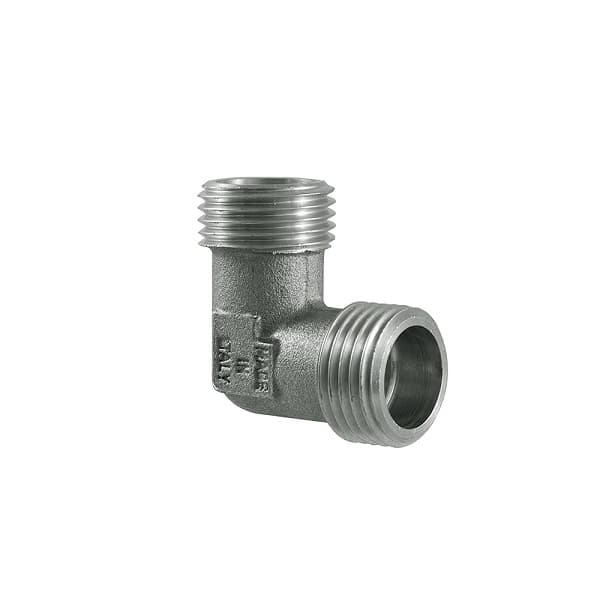 Коляно 1/2" ММ матиран никел